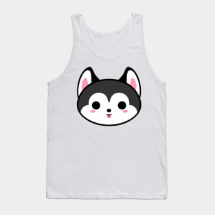 Cute Husky Dog Tank Top